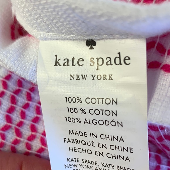 Kate Spade White Pink Kitchen  Towels Eat Cake For Breakfast - Picture 9 of 16